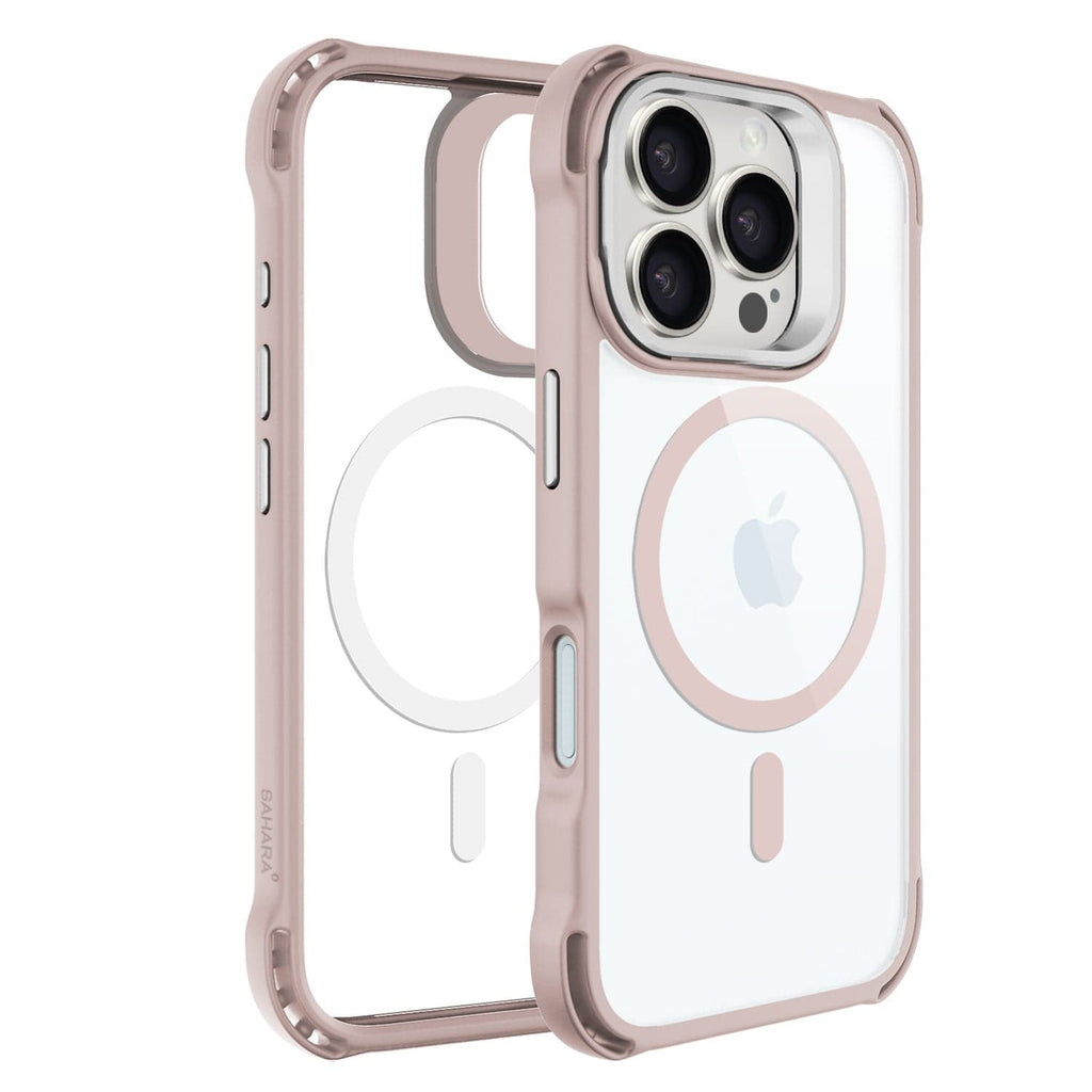 Funda Transparente con Soporte para iPhone 16 Pro - Antideslizante, Resistente, MagSafe | Serie Venture
