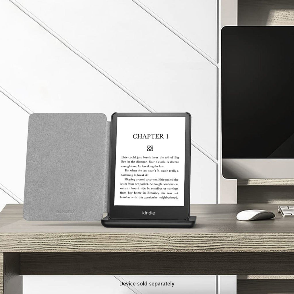 Funda Amazon Kindle (2024) - Tipo libro, Cuero vegano | Serie Indy