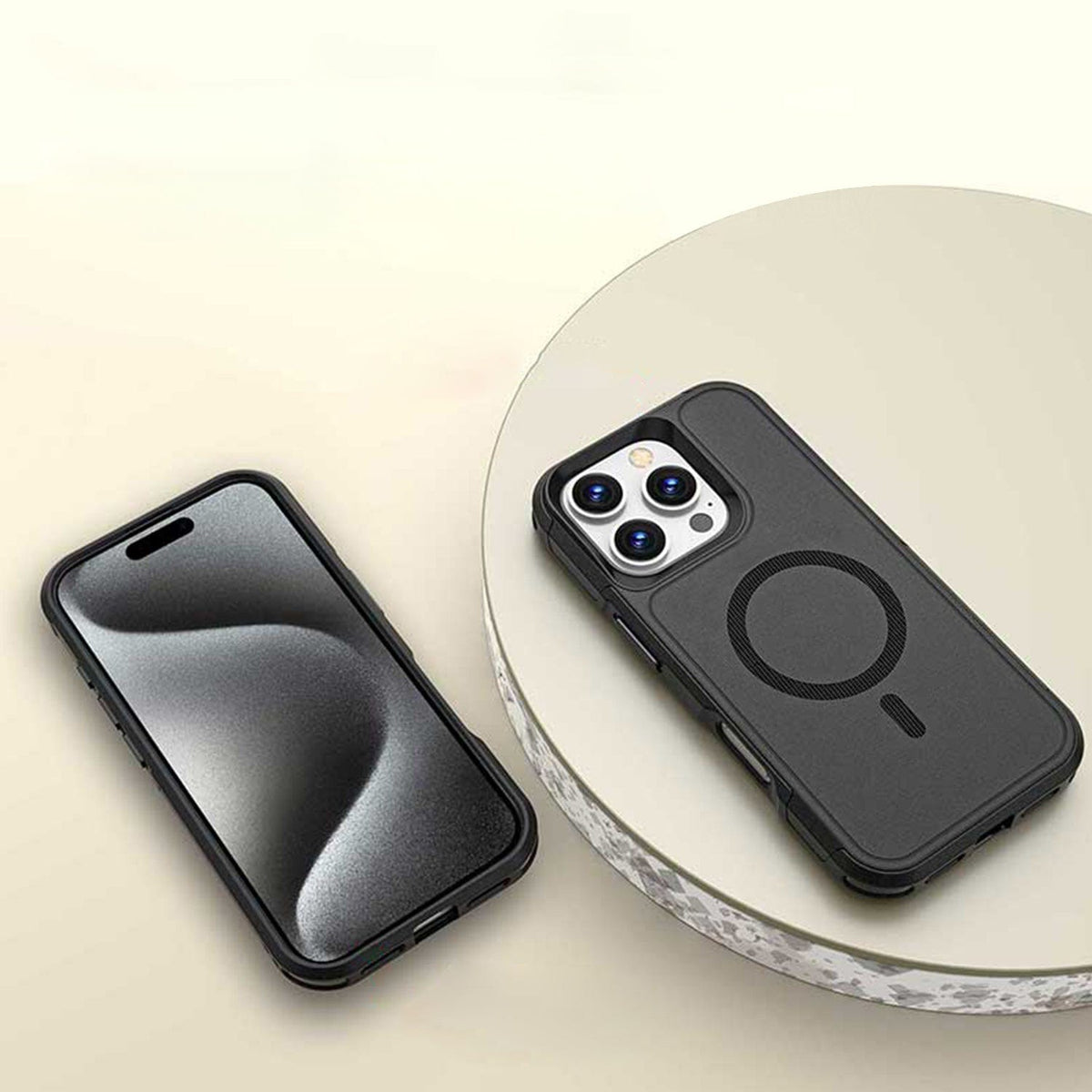 Funda Cartera Resistente para iPhone 16 Pro con Soporte - MagSafe, Tarjetero | Serie Raider