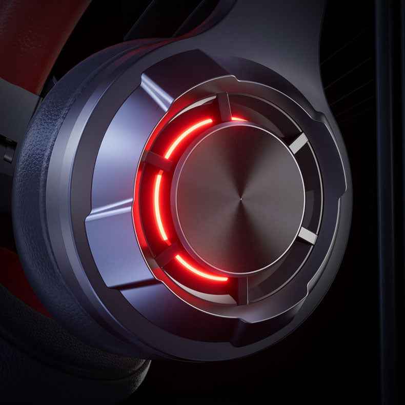 LED illuminated wireless Bluetooth headset for esports with ultra long battery life, Type-C computer headset