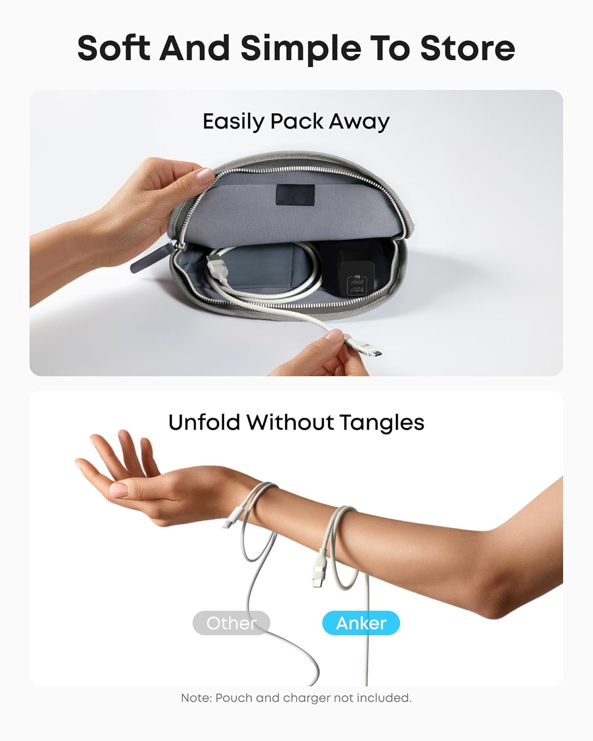 Cable USB-A a USB-C de Anker (0,9 m / 1,8 m, trenzado reciclado)