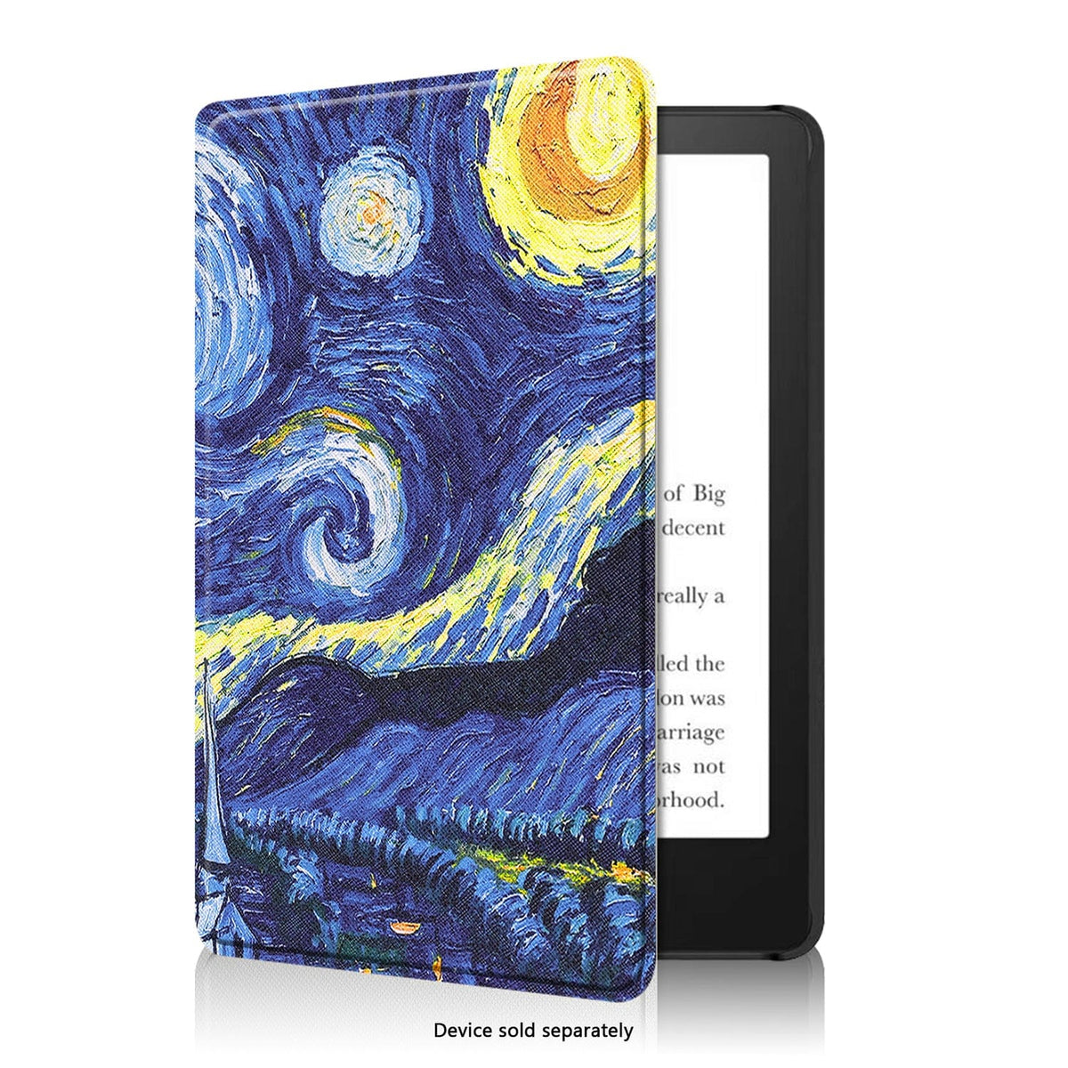 Funda Amazon Kindle (2024) - Tipo libro, Cuero vegano | Serie Indy