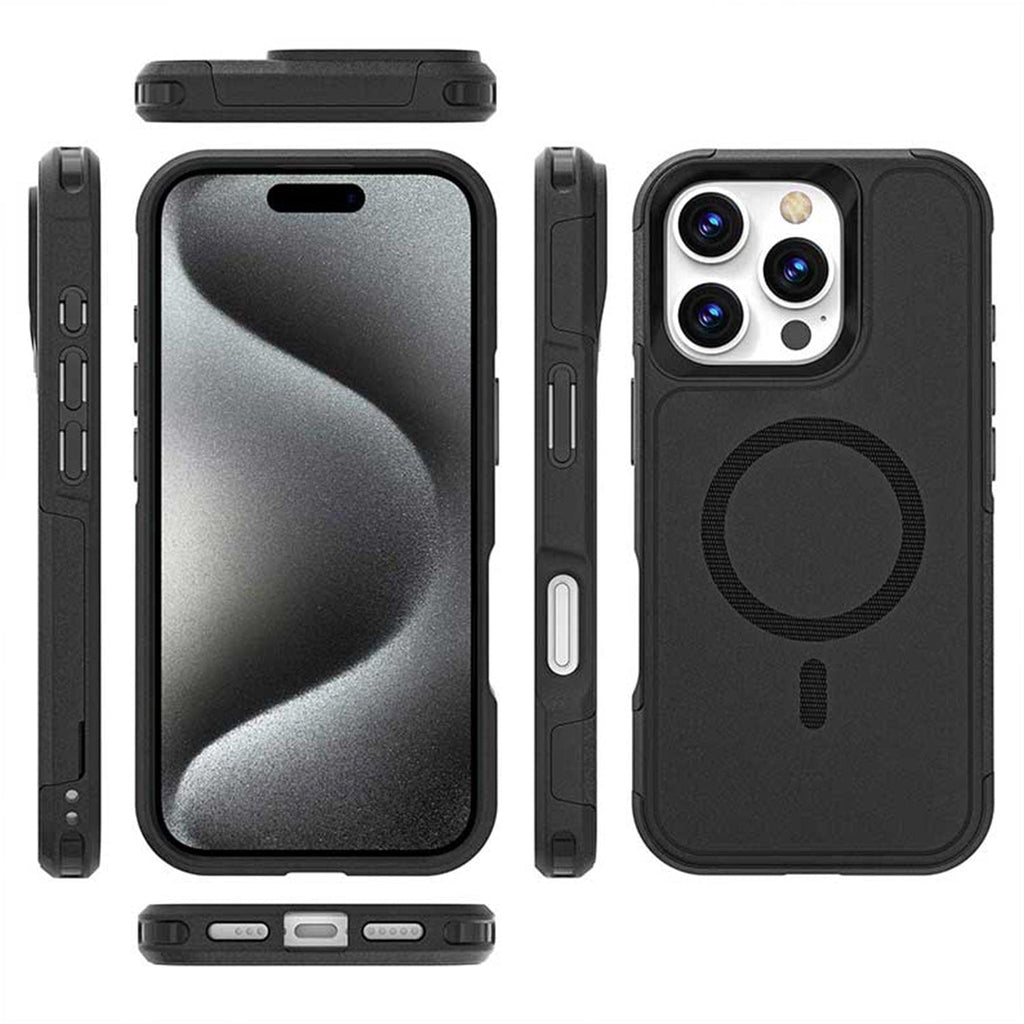 Funda Cartera Resistente para iPhone 16 Pro con Soporte - MagSafe, Tarjetero | Serie Raider