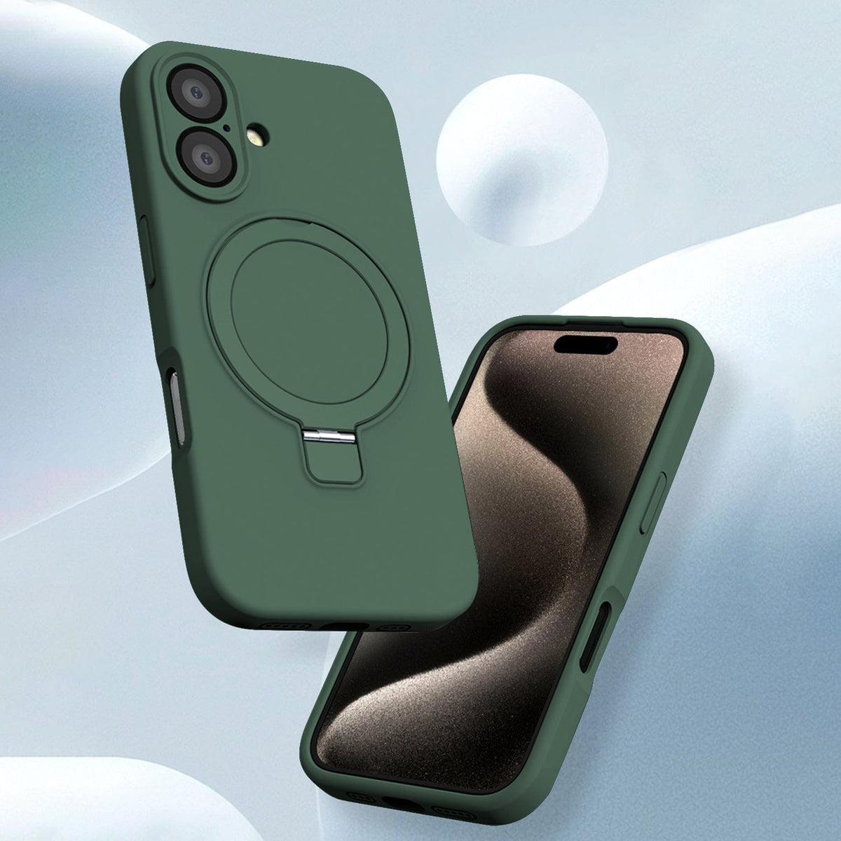 iPhone 16 Silicone Case - Slim Kickstand, MagSafe Compatible | Venture Series