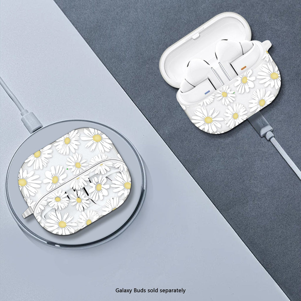 Estuche para Samsung Galaxy Buds3, Buds3 Pro y Buds3 FE - Transparente con mosquetón | Serie Venture