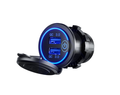 36W QC 3.0 Touch Switch Waterproof Universal Motorcycle Car Truck Boat Dual USB Charger Socket For Phone Tablet Camera GPS DVR - Electrifick Wants