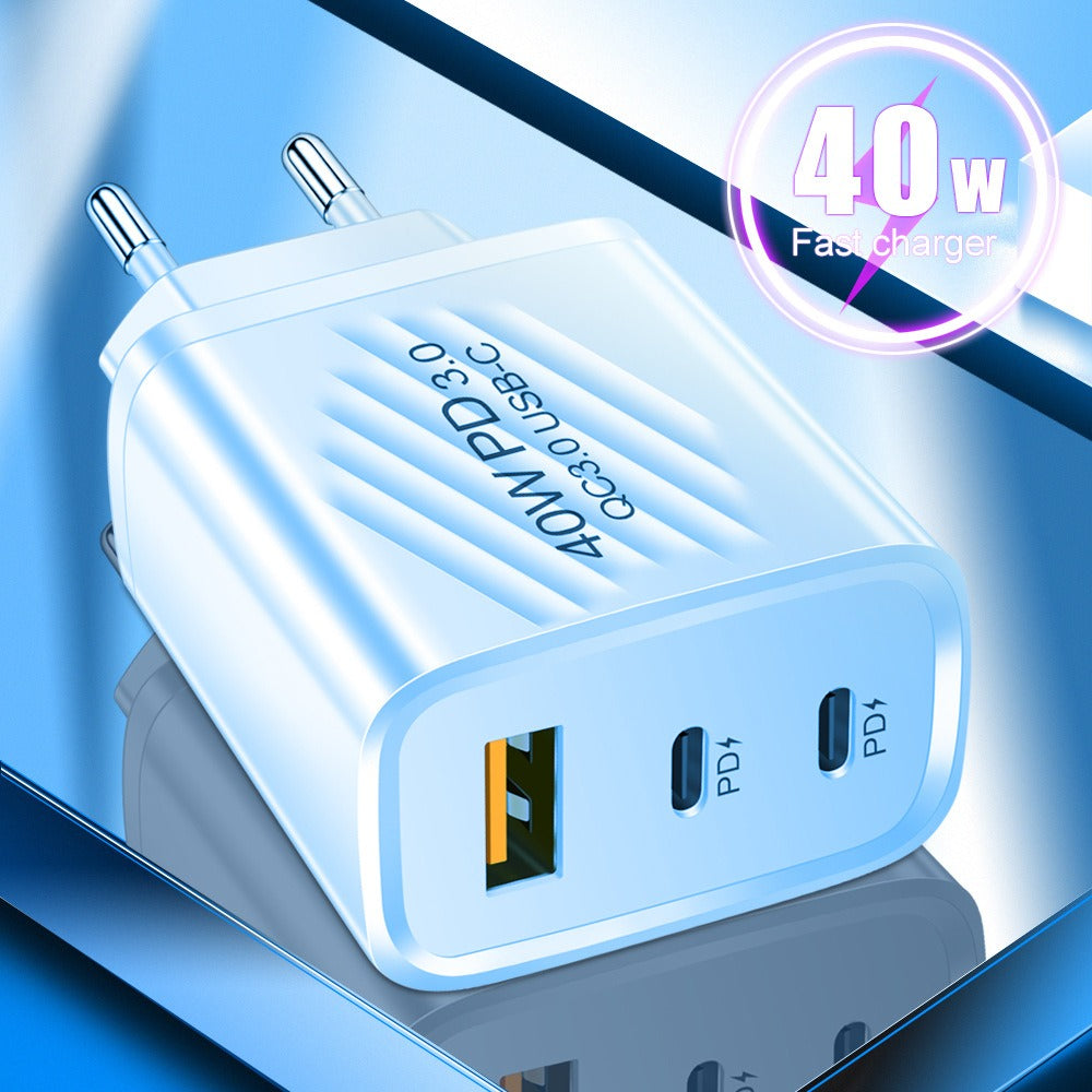 Dual PD+USB fast charging standard 40W TYPEC port