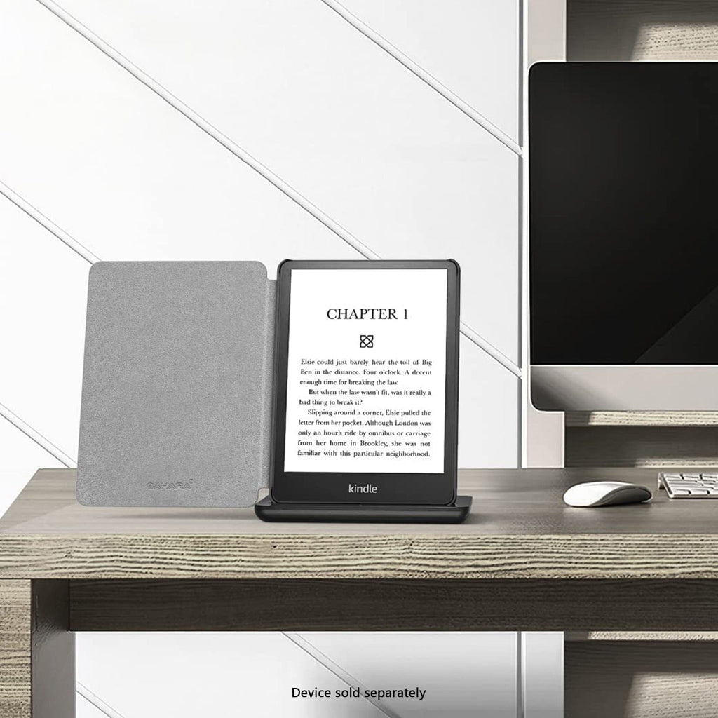 Funda Amazon Kindle (2024) - Tipo libro, Cuero vegano | Serie Indy