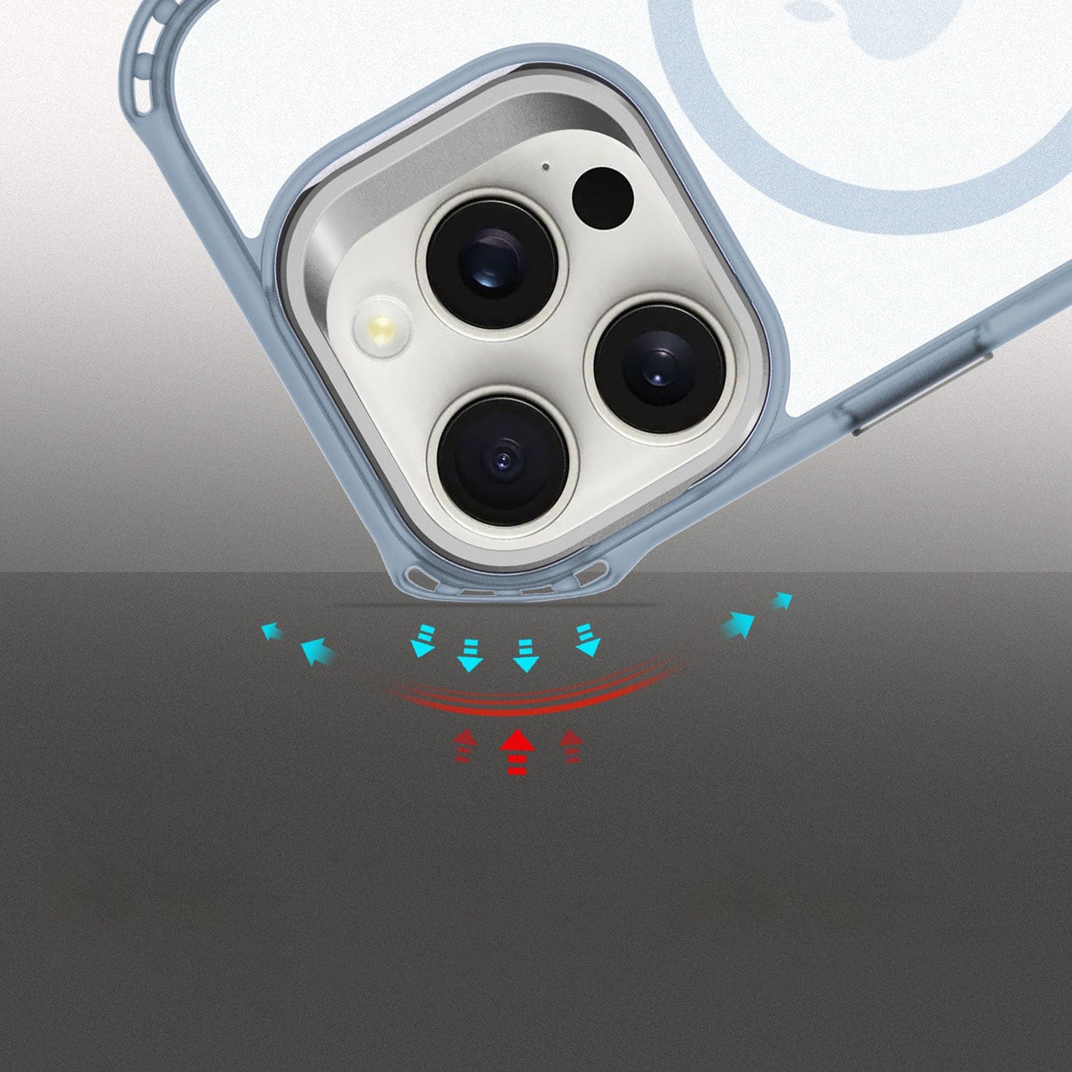 Funda Transparente con Soporte para iPhone 16 Pro - Antideslizante, Resistente, MagSafe | Serie Venture