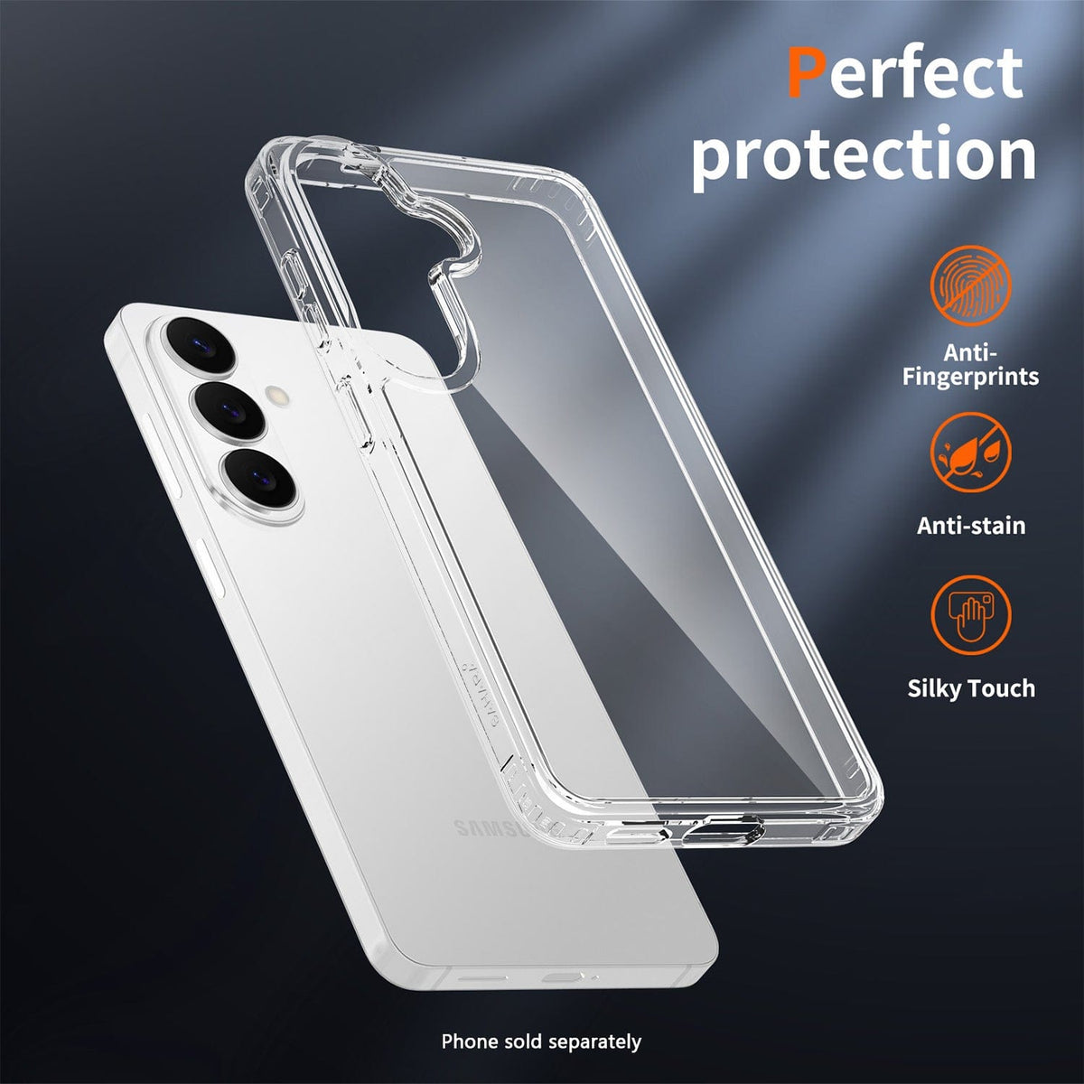 Funda Transparente Samsung Galaxy S26 - Agarre Antideslizante | Serie Venture