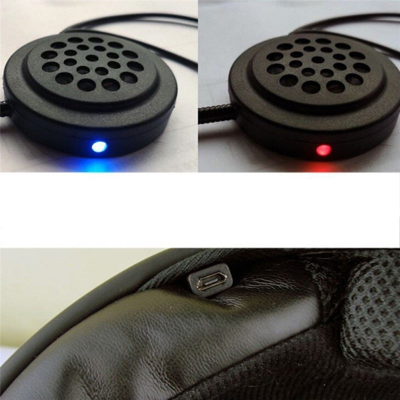 MH01 Auriculares inalámbricos Bluetooth para casco de motocicleta, altavoz estéreo dual, manos libres para MP3, MP4, teléfono