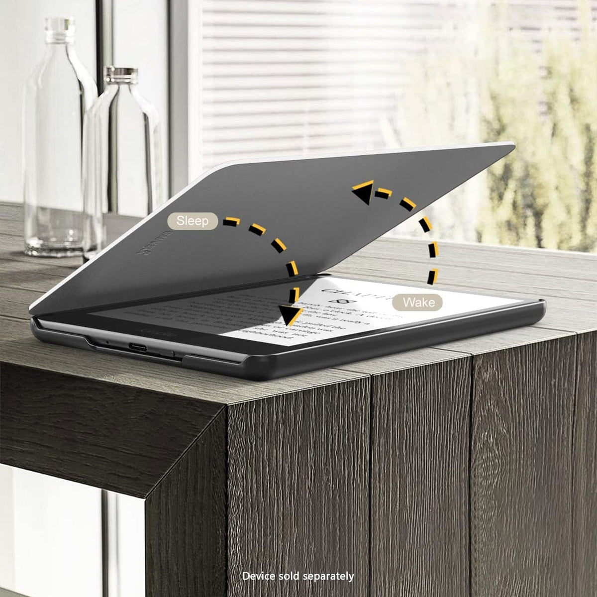 Funda Amazon Kindle (2024) - Tipo libro, Cuero vegano | Serie Indy