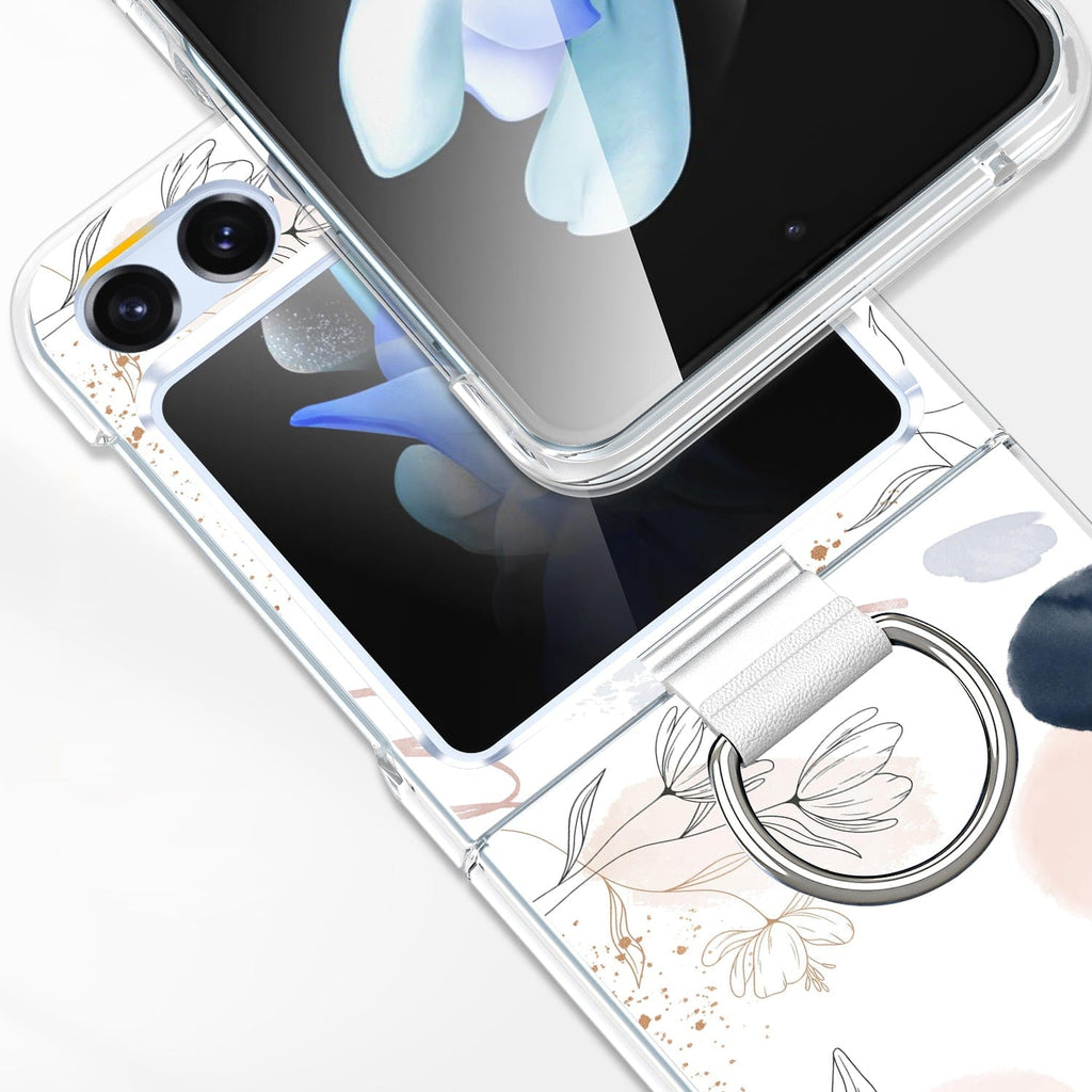 Inspire Series 花柄ハードシェルケース（リング付） - Samsung Galaxy Z Flip6