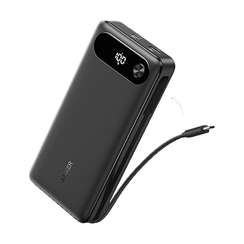 Anker Power Bank (20K、87W、USB-Cケーブル内蔵)
