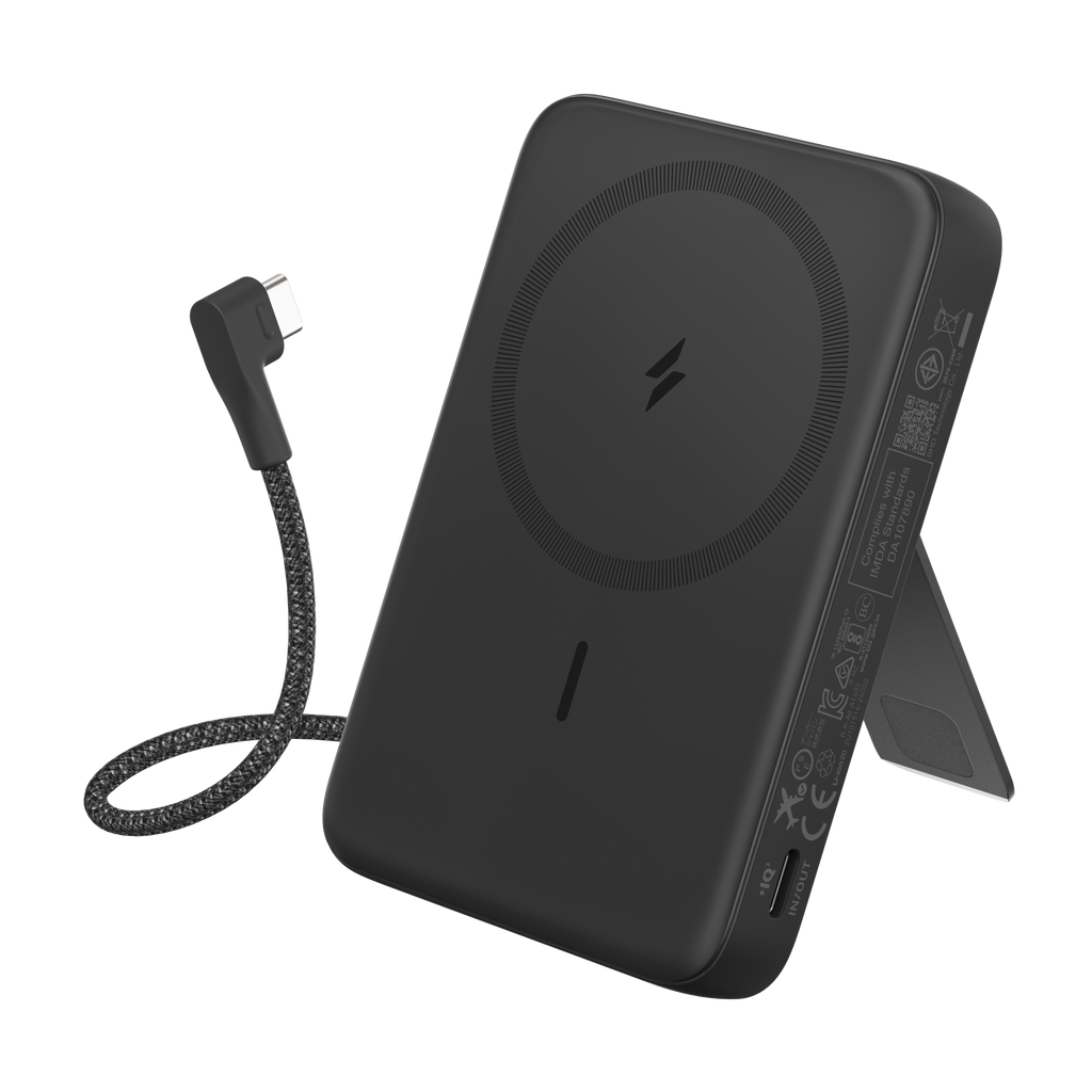 Anker Zolo Power Bank Magnético (10K, 30W, Cable USB-C Incorporado)