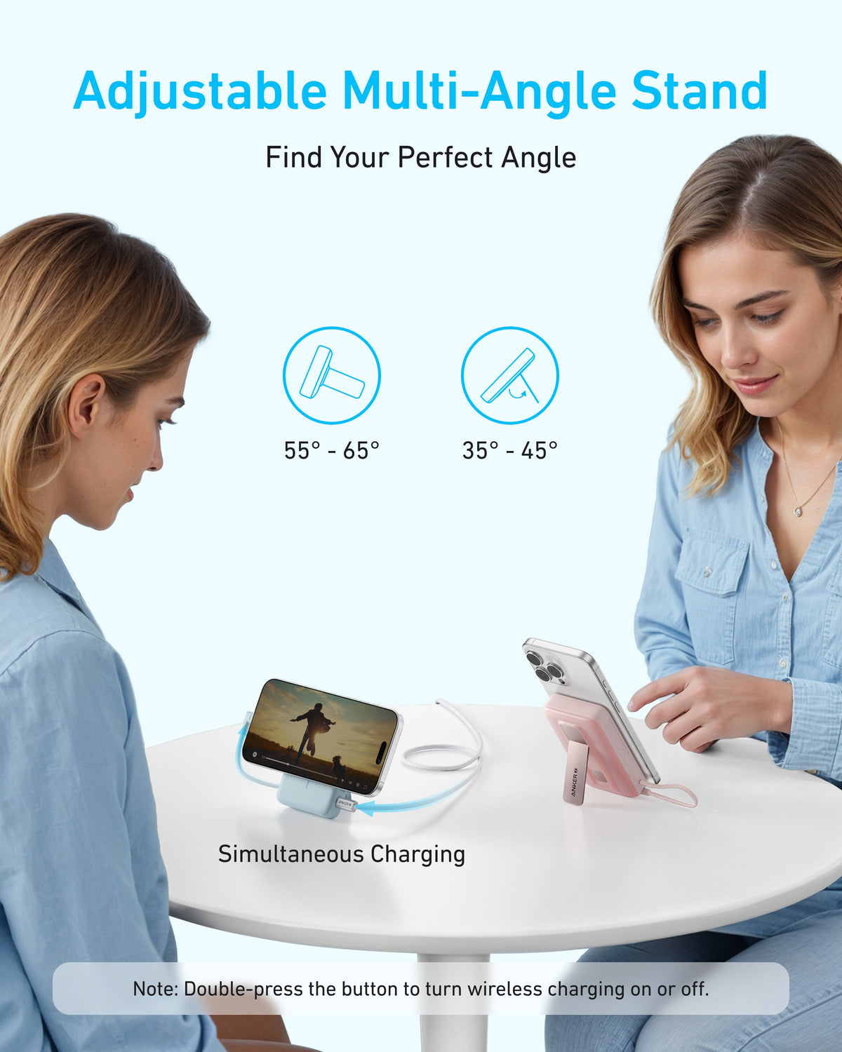 Anker Zolo Power Bank Magnético (10K, 30W, Cable USB-C Incorporado)