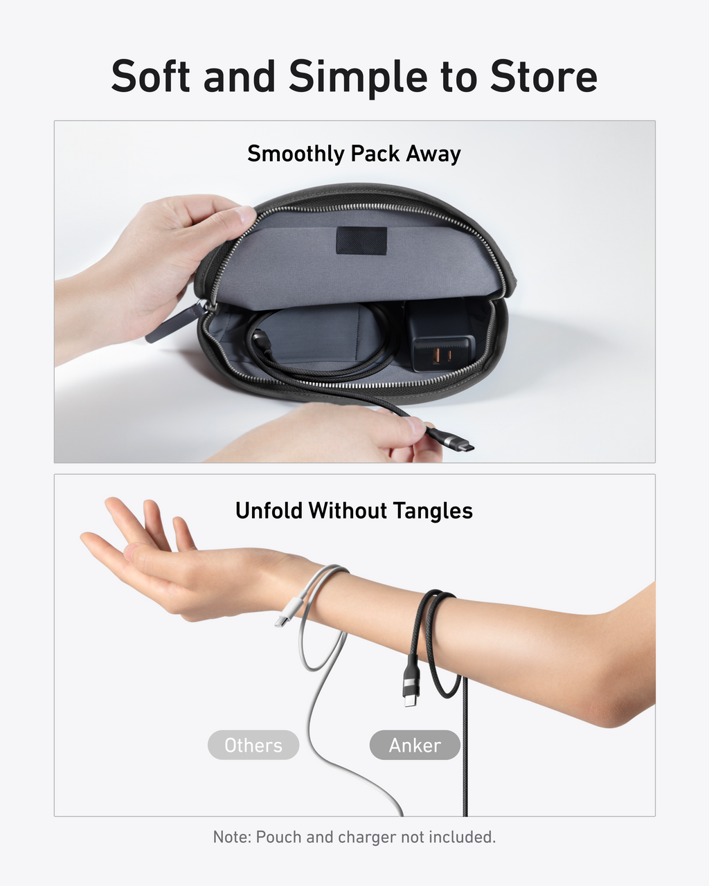 Anker Batería Externa para Portátil (25K, 165W, Cables Integrados y Retráctiles)