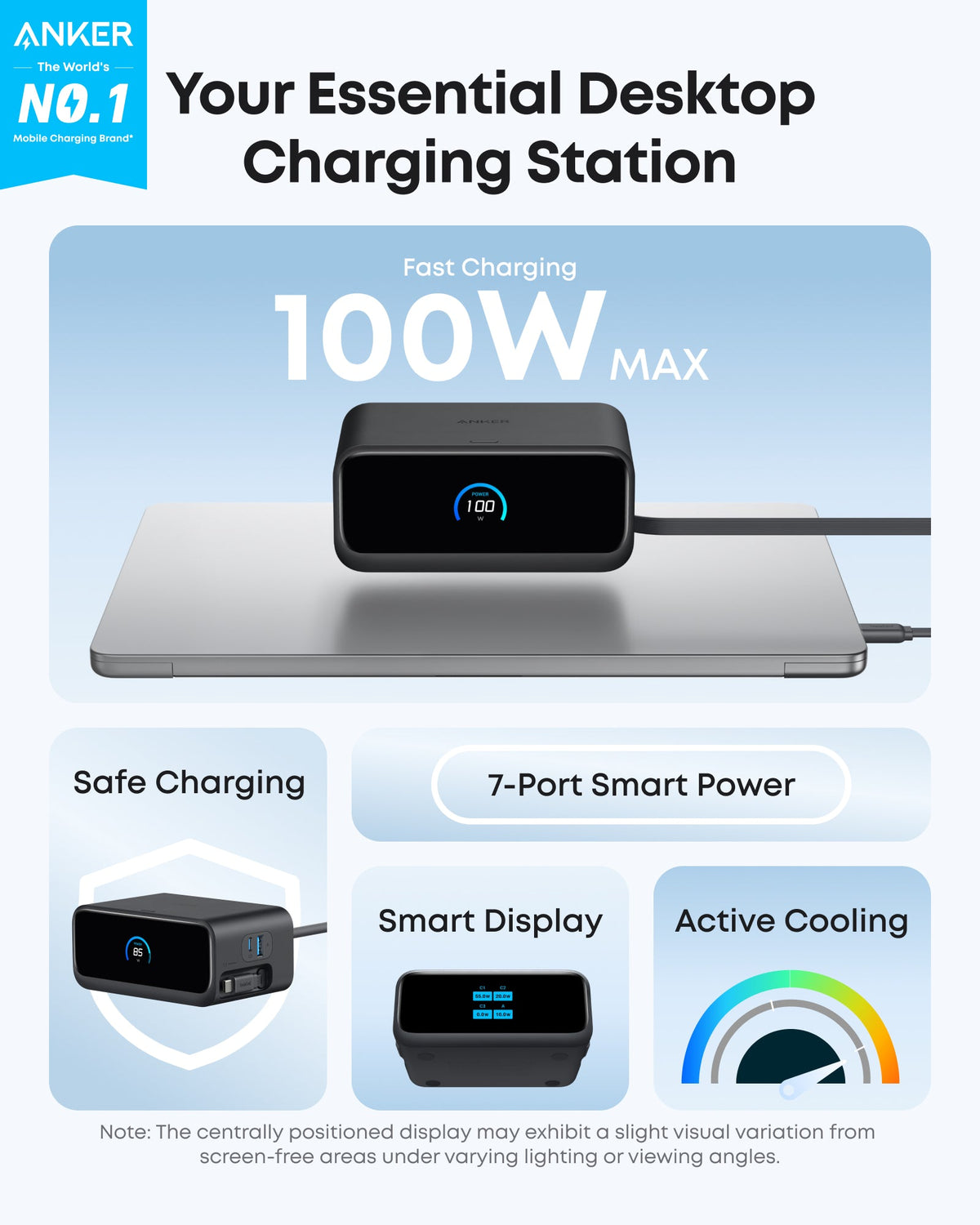 Estación de Carga Anker Nano (7 en 1, 100W)
