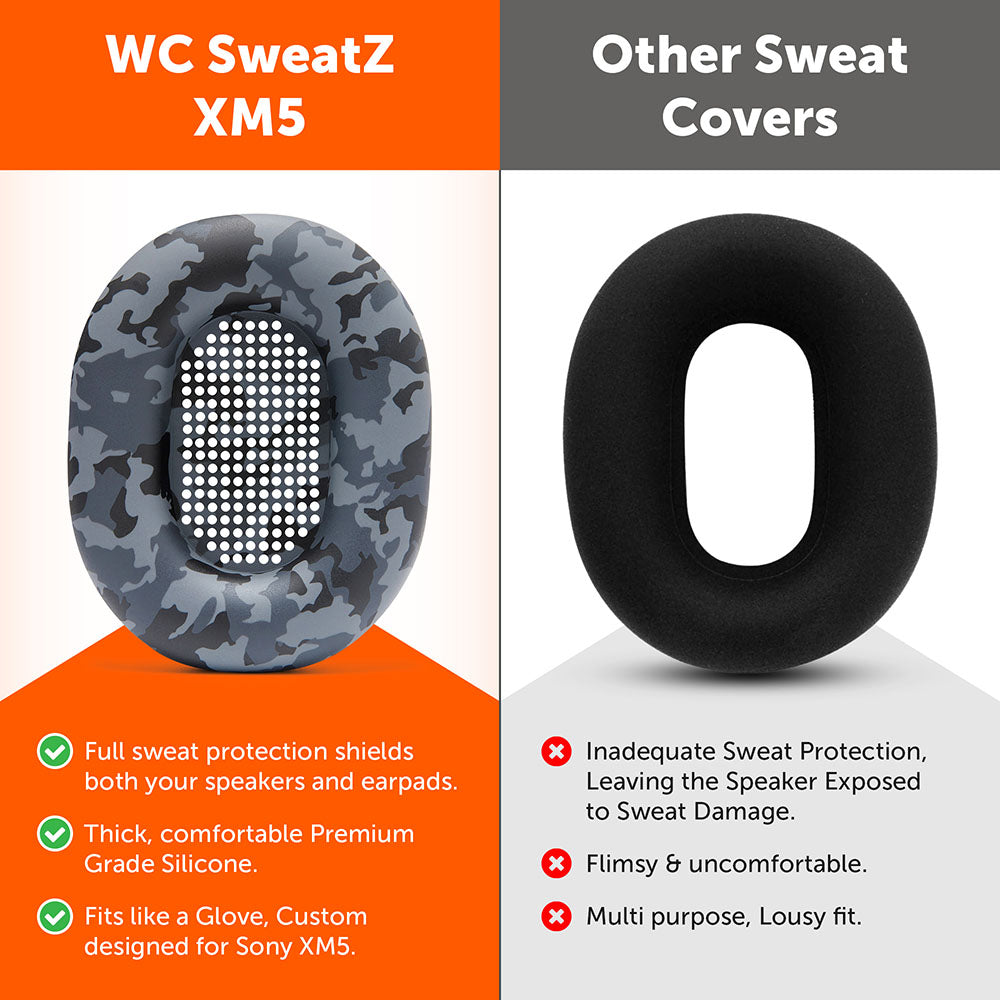 Sony WH-1000XM5 イヤーパッド汗カバー - WC SweatZ
