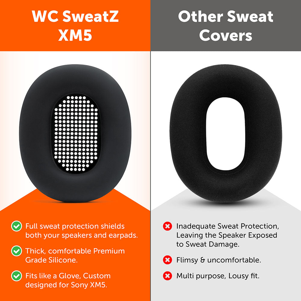 Sony WH-1000XM5 イヤーパッド汗カバー - WC SweatZ