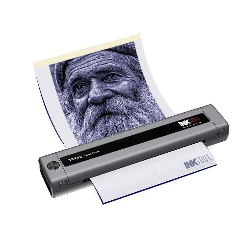 INKSOUL® T08FS Wireless Tattoo Transfer Stencil Printer-Can print shadows