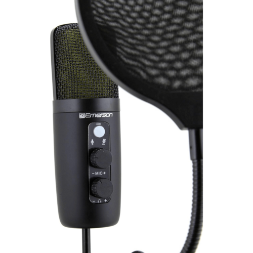 Emerson USB Gaming and Streaming Condenser Microphone with LED - Electrifick Wants