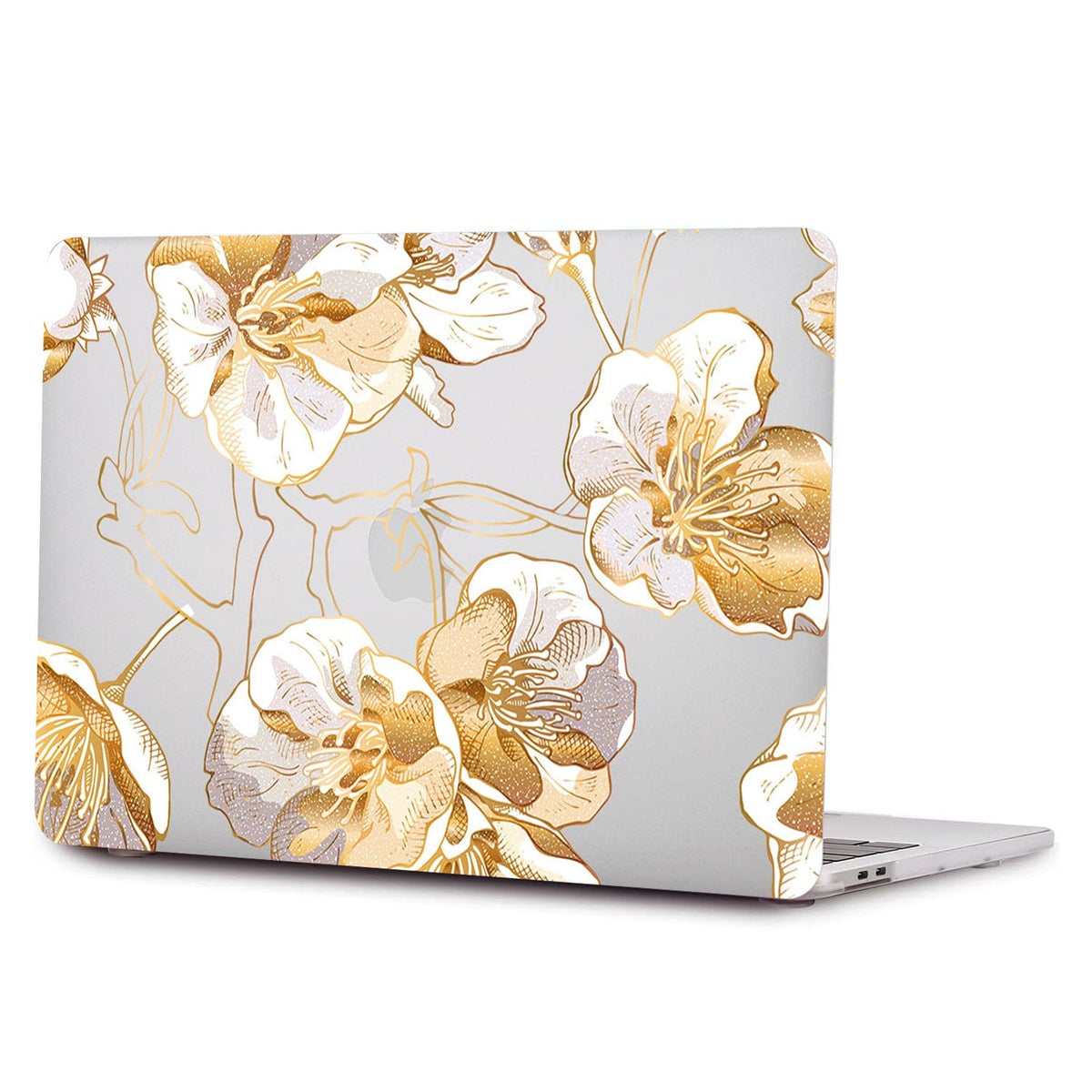 MacBook Pro 14-inch (M1–M5, M5 Pro/M5 Max) Gold Botanical Case - Clear Finish | Venture Series