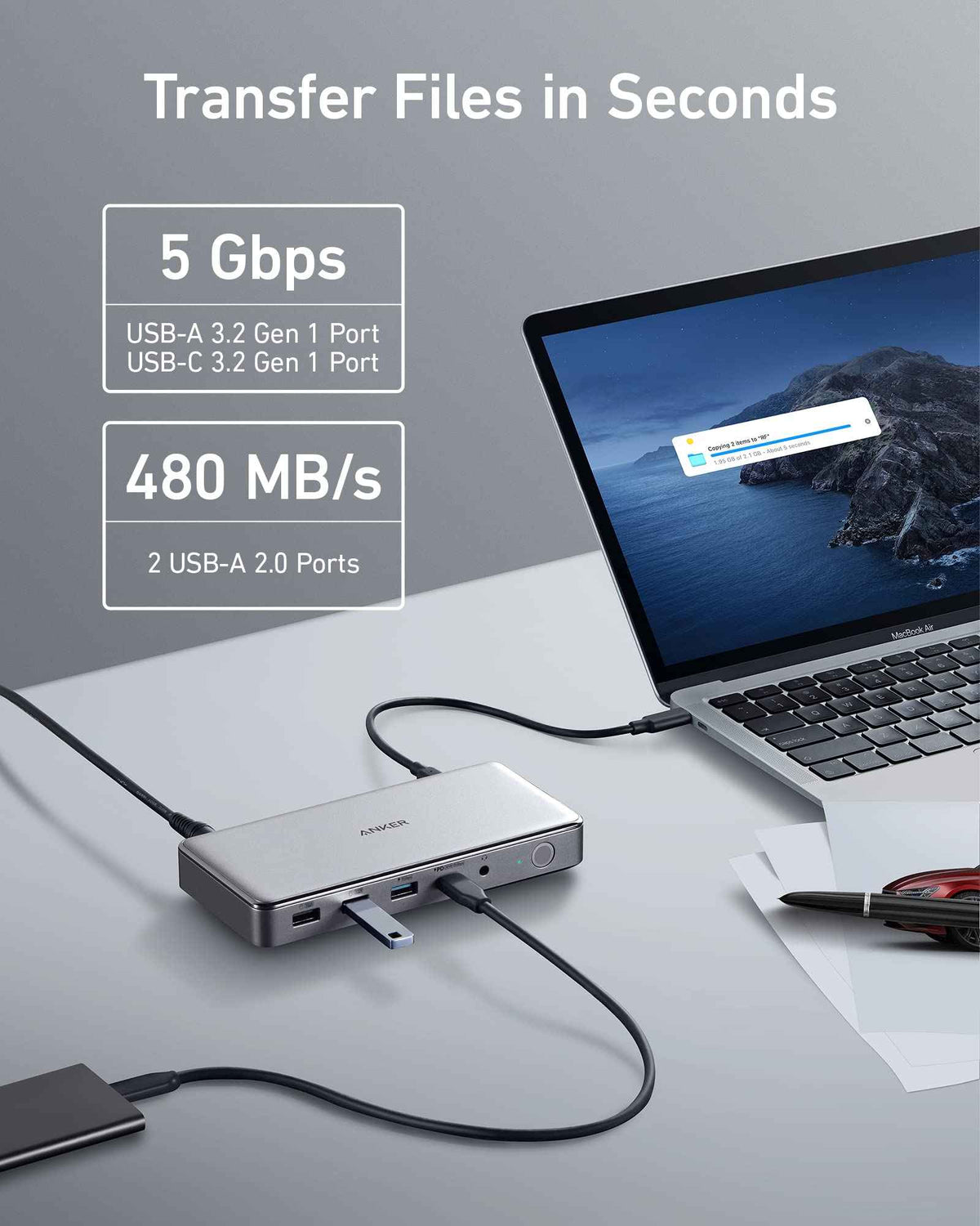 Anker <b>563</b> USB-C Docking Station (10-in-1)