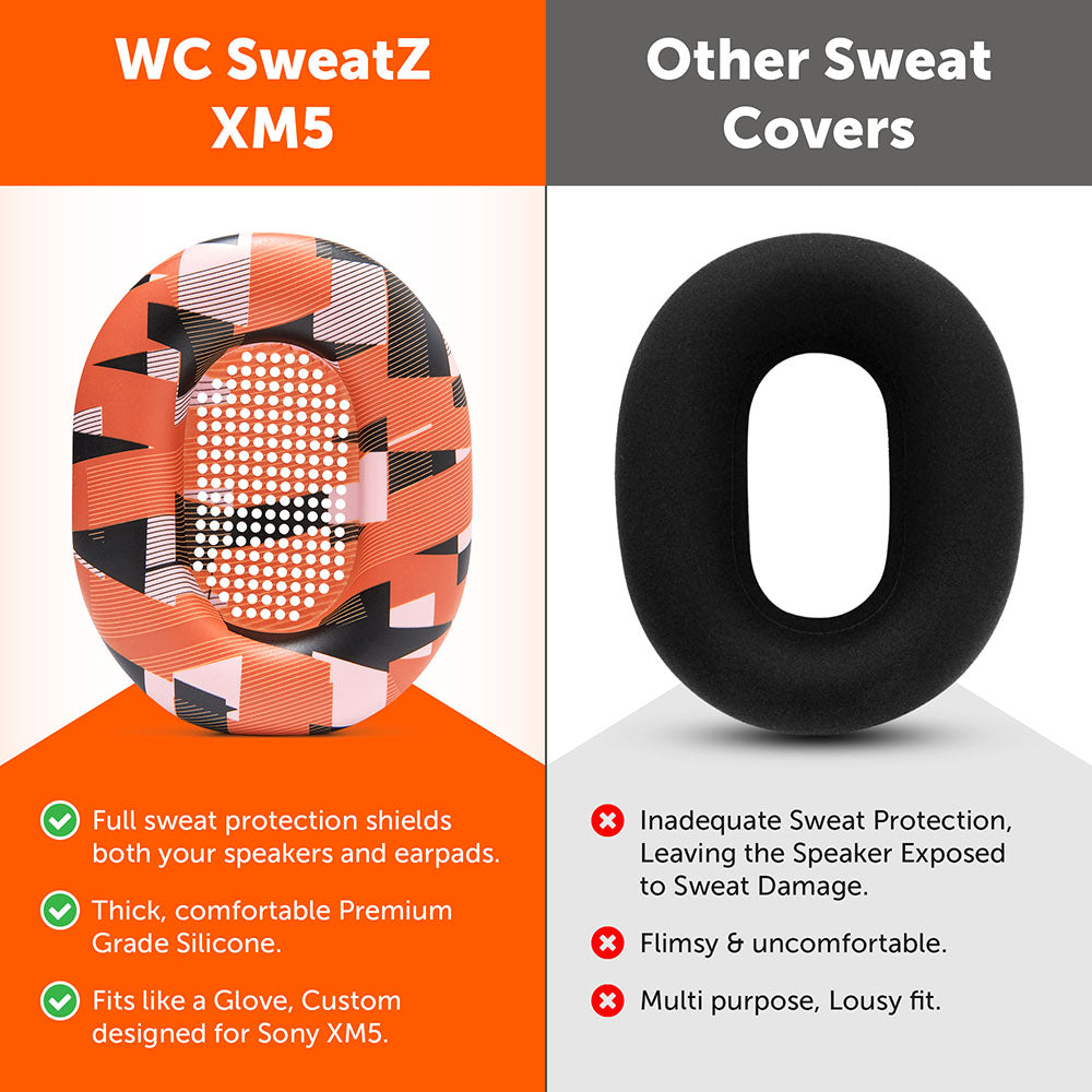 Sony WH-1000XM5 イヤーパッド汗カバー - WC SweatZ