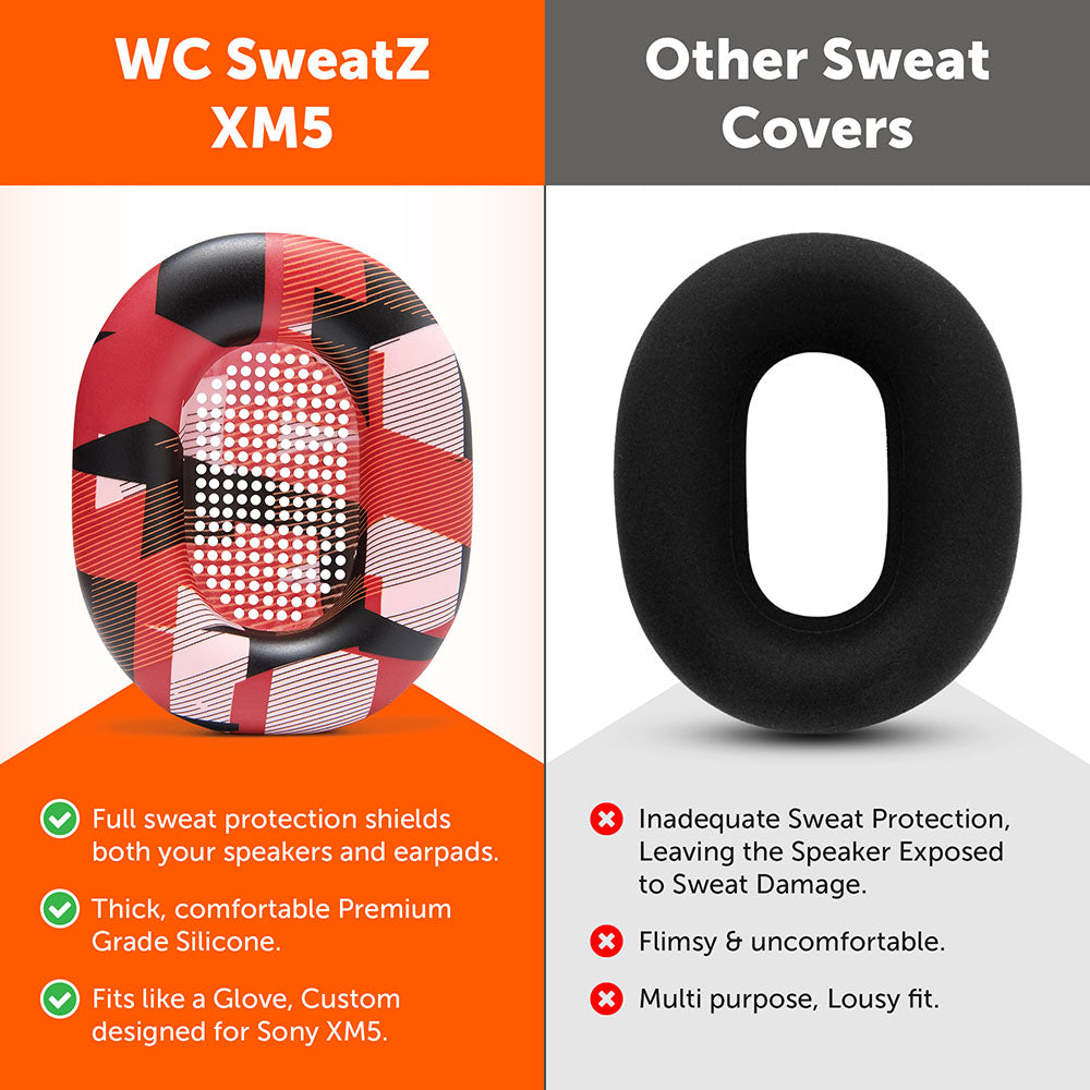 Sony WH-1000XM5 イヤーパッド汗カバー - WC SweatZ