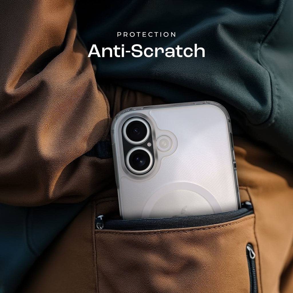 iPhone 16 Plus Funda Transparente y Protector de Pantalla - Protección Reforzada, MagSafe | Serie Clásica