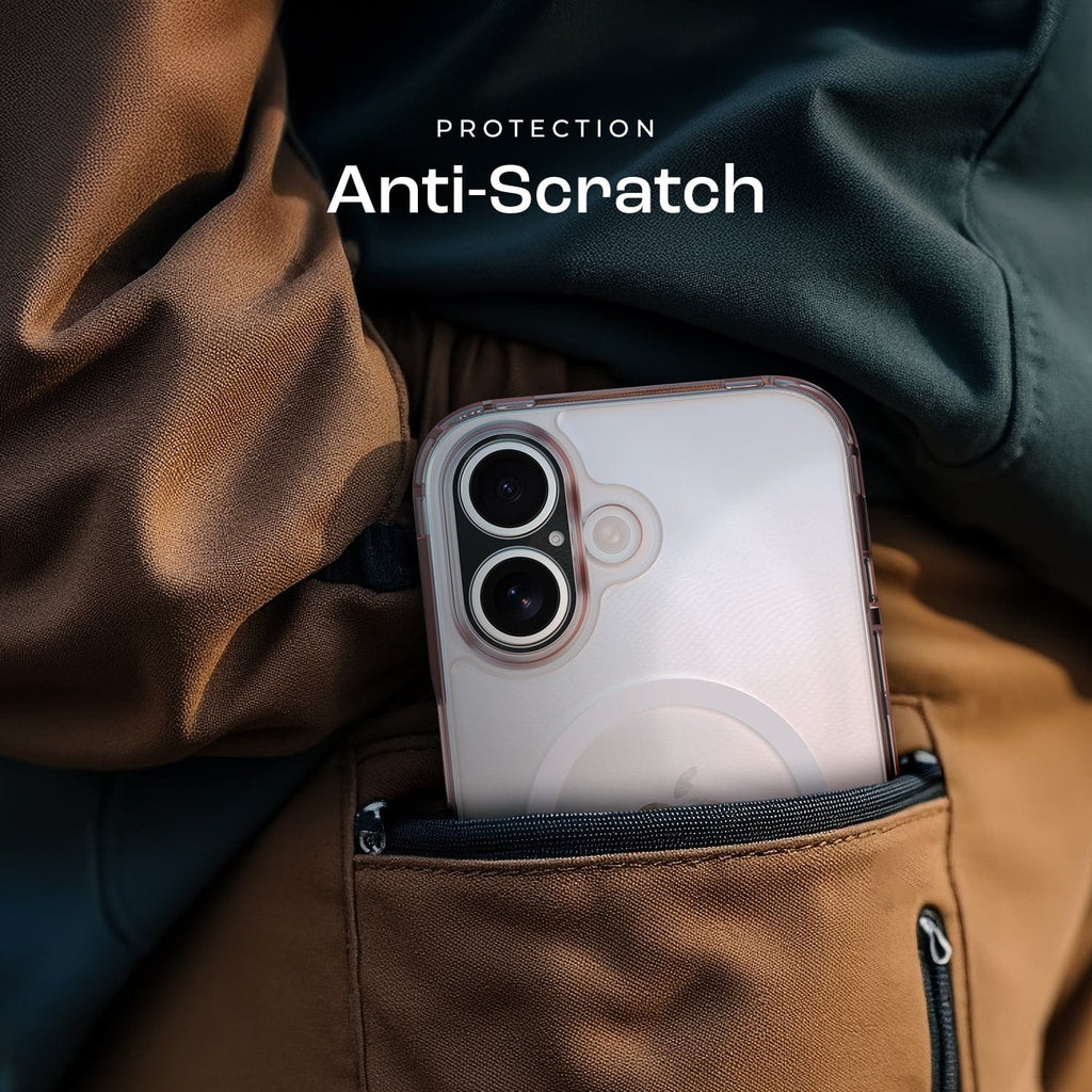 iPhone 16 Plus Funda Transparente y Protector de Pantalla - Protección Reforzada, MagSafe | Serie Clásica