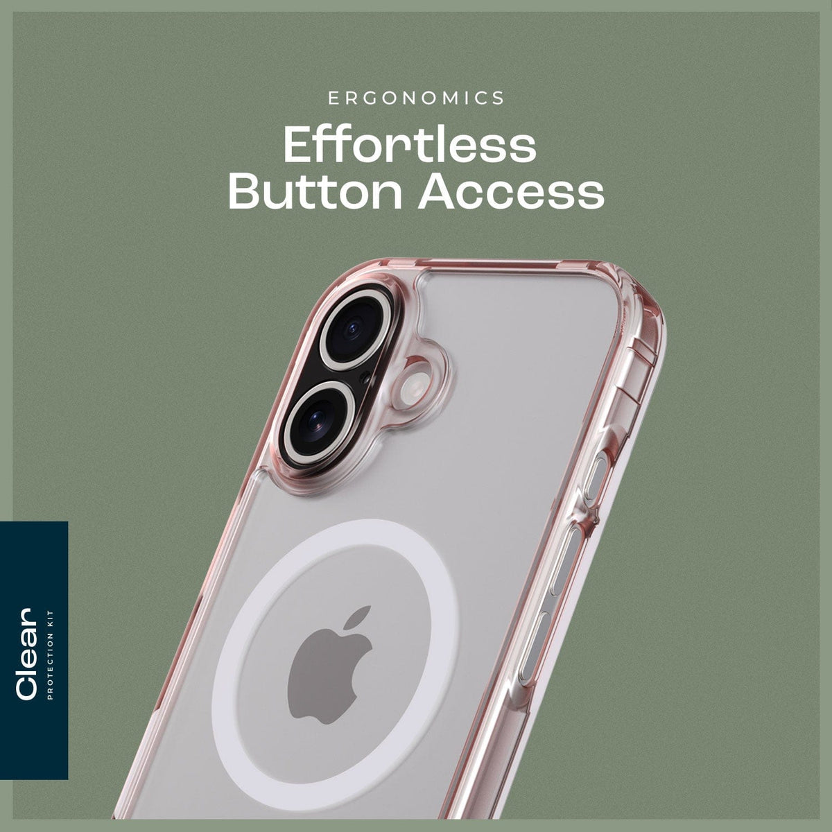 iPhone 16 Plus Funda Transparente y Protector de Pantalla - Protección Reforzada, MagSafe | Serie Clásica
