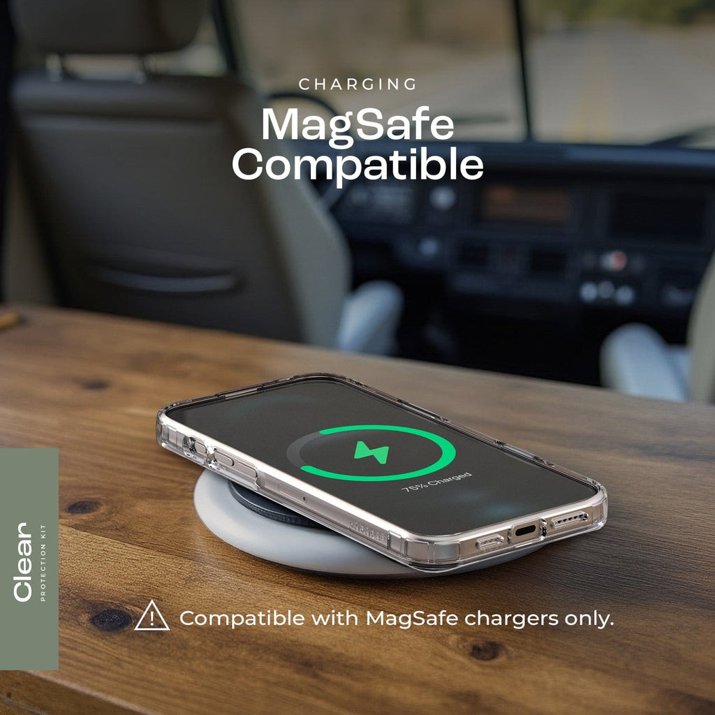 iPhone 16 Plus Funda Transparente y Protector de Pantalla - Protección Reforzada, MagSafe | Serie Clásica