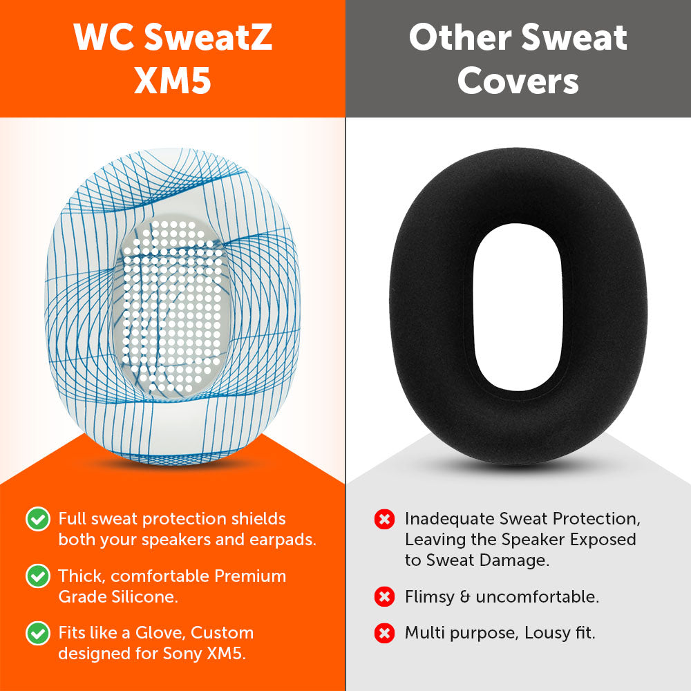 Sony WH-1000XM5 イヤーパッド汗カバー - WC SweatZ