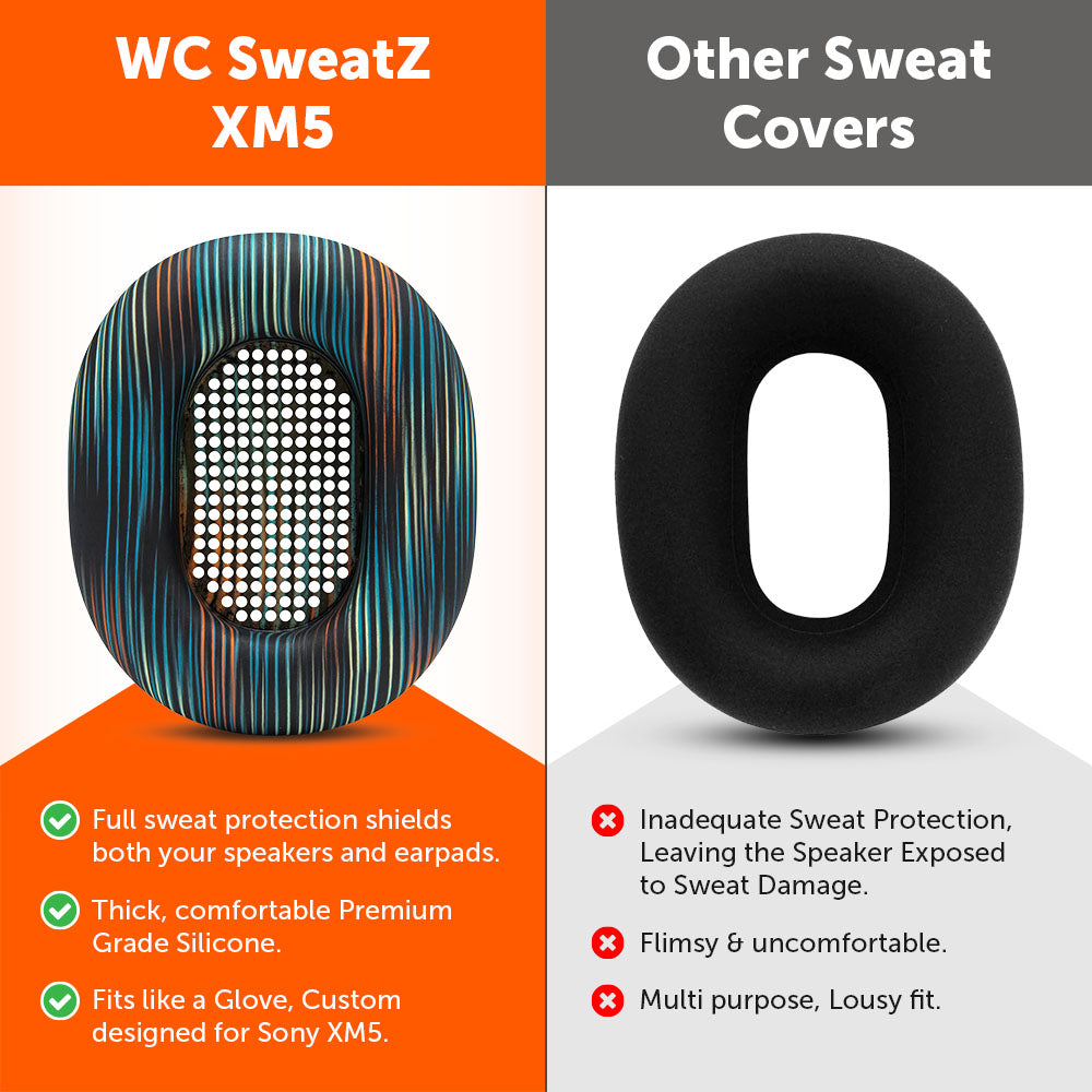 Sony WH-1000XM5 イヤーパッド汗カバー - WC SweatZ