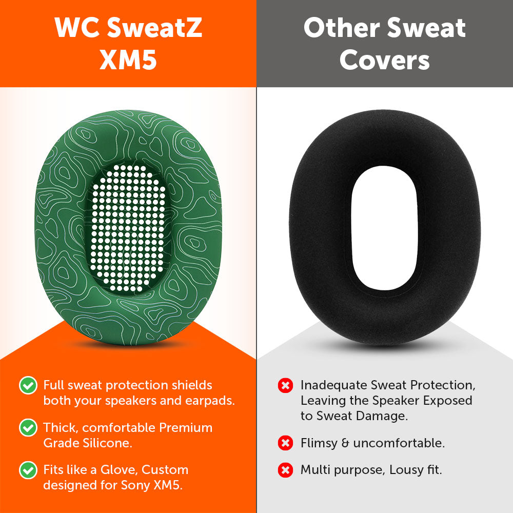 Sony WH-1000XM5 イヤーパッド汗カバー - WC SweatZ