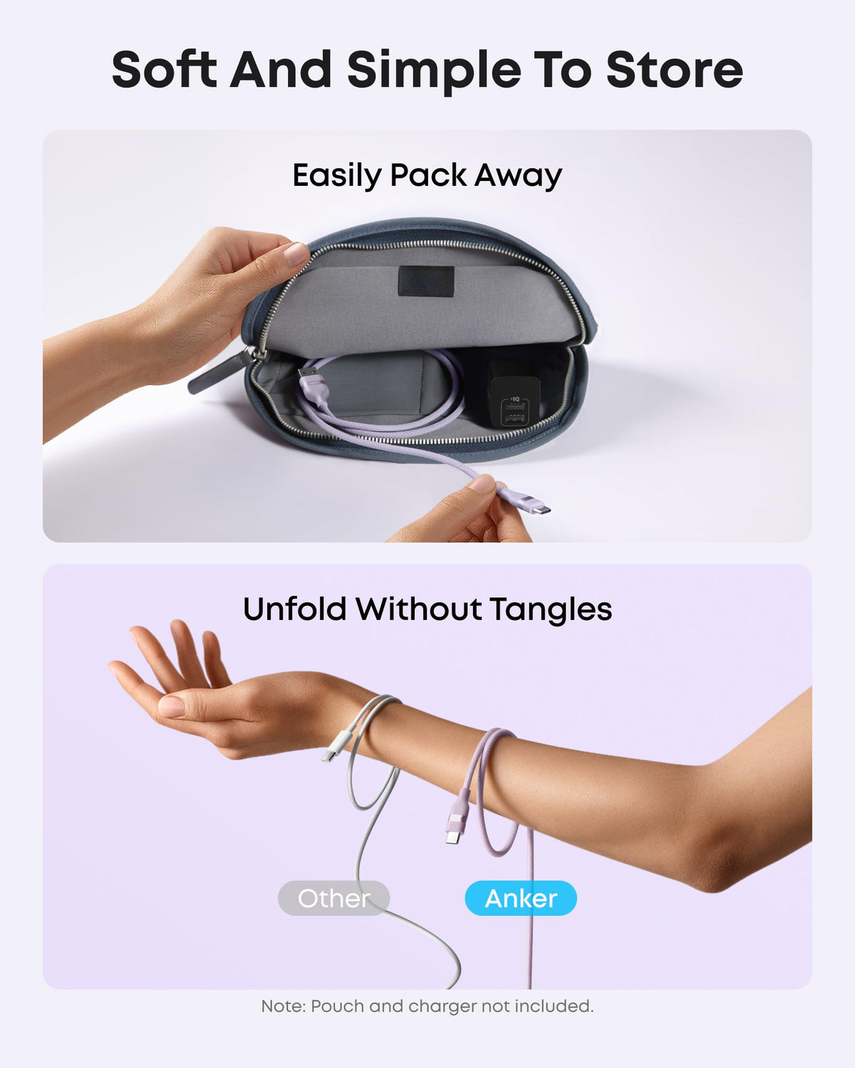 Cable USB-A a USB-C de Anker (0,9 m / 1,8 m, trenzado reciclado)