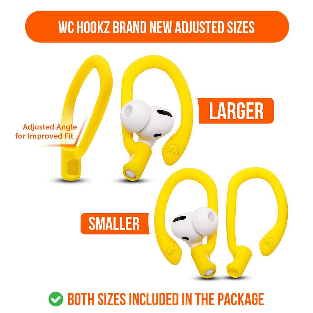 WC HookZ - Over Ear Hooks for Airpods Pro 1, 2 & Airpods 1, 2, 3