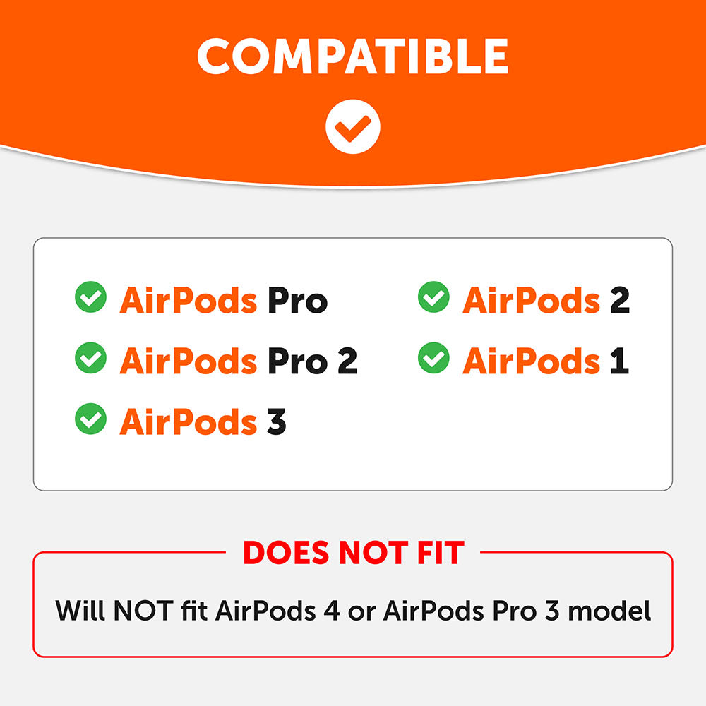 WC HookZ - Ganchos para las orejas para AirPods Pro 1, 2 y AirPods 1, 2, 3