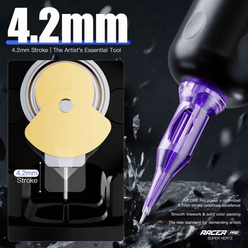 Dragonhawk Wireless Tattoo Pen Machine 4.2MM Strokes Length | Mast Racer Pro