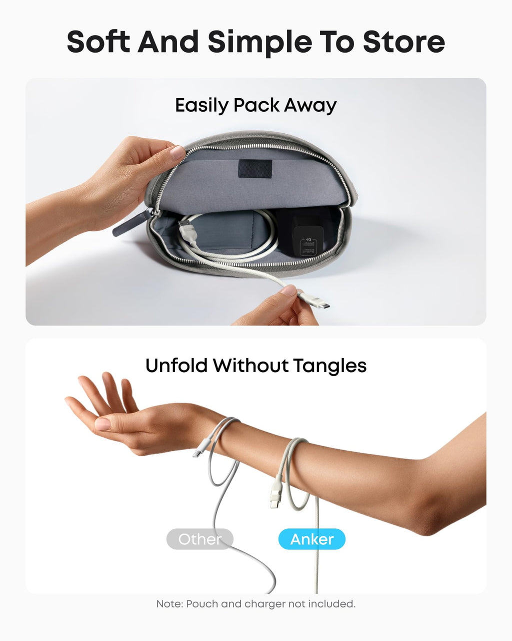 Cable USB-A a USB-C de Anker (0,9 m / 1,8 m, trenzado reciclado)