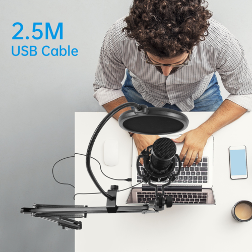 Studio Condenser USB Microphone Computer PC Microphone Kit - Electrifick Wants