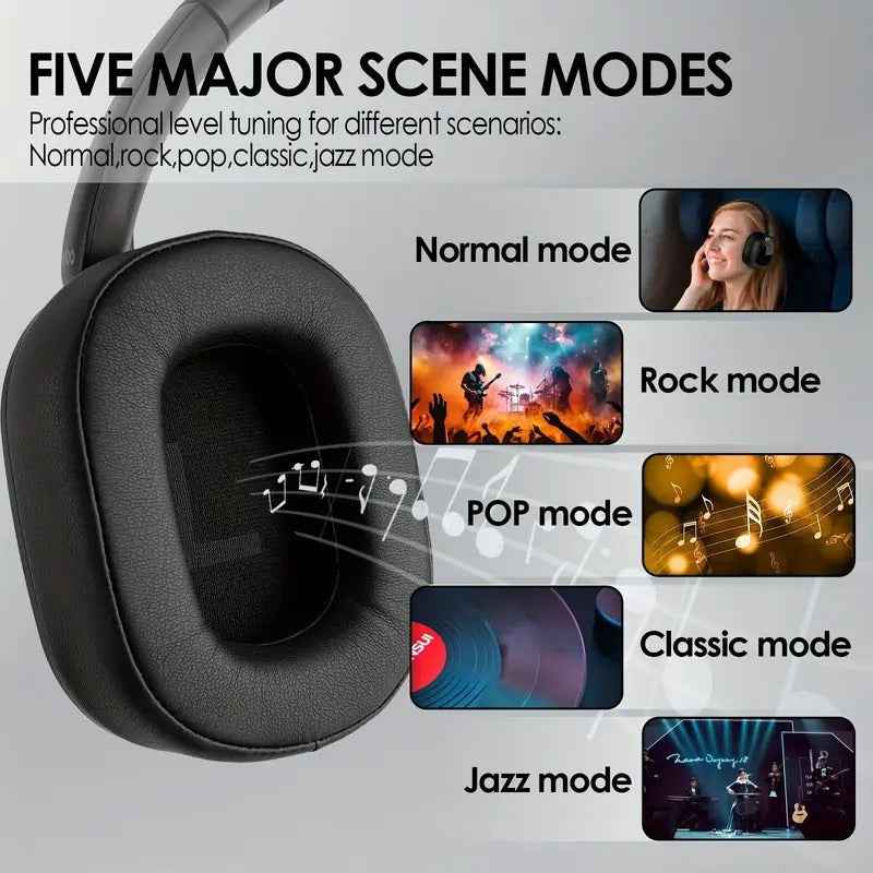 Hybrid Active Noise Cancelling Wireless Headphones