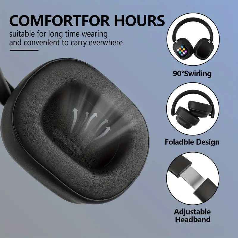 Hybrid Active Noise Cancelling Wireless Headphones