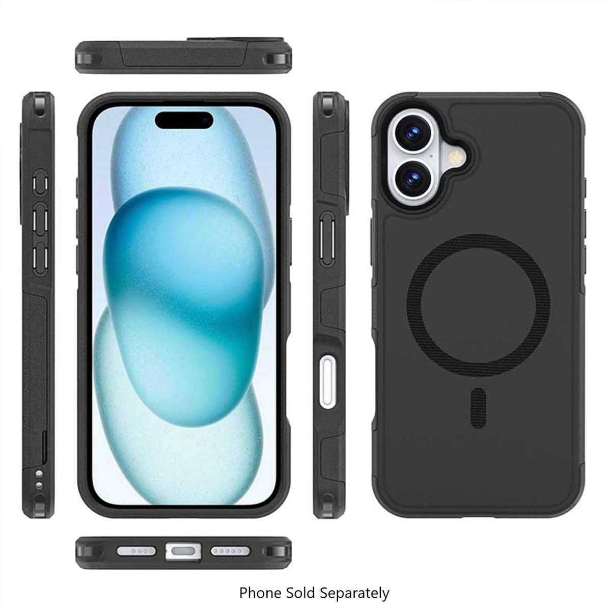 iPhone 16 Wallet Case - Removable Card Holder, Kickstand, MagSafe | Raider Series