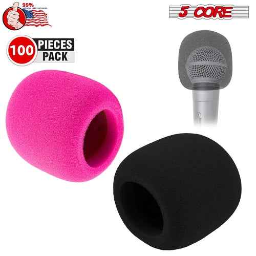 5Core Microphone Cover Soft Foam Mic Windscreen Windproof Sponge for