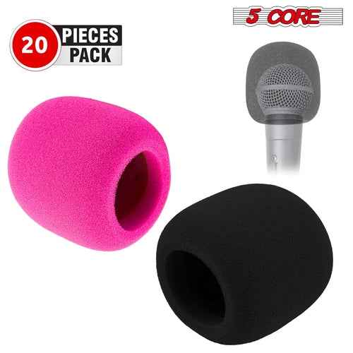 5Core Microphone Cover Soft Foam Mic Windscreen Windproof Sponge for