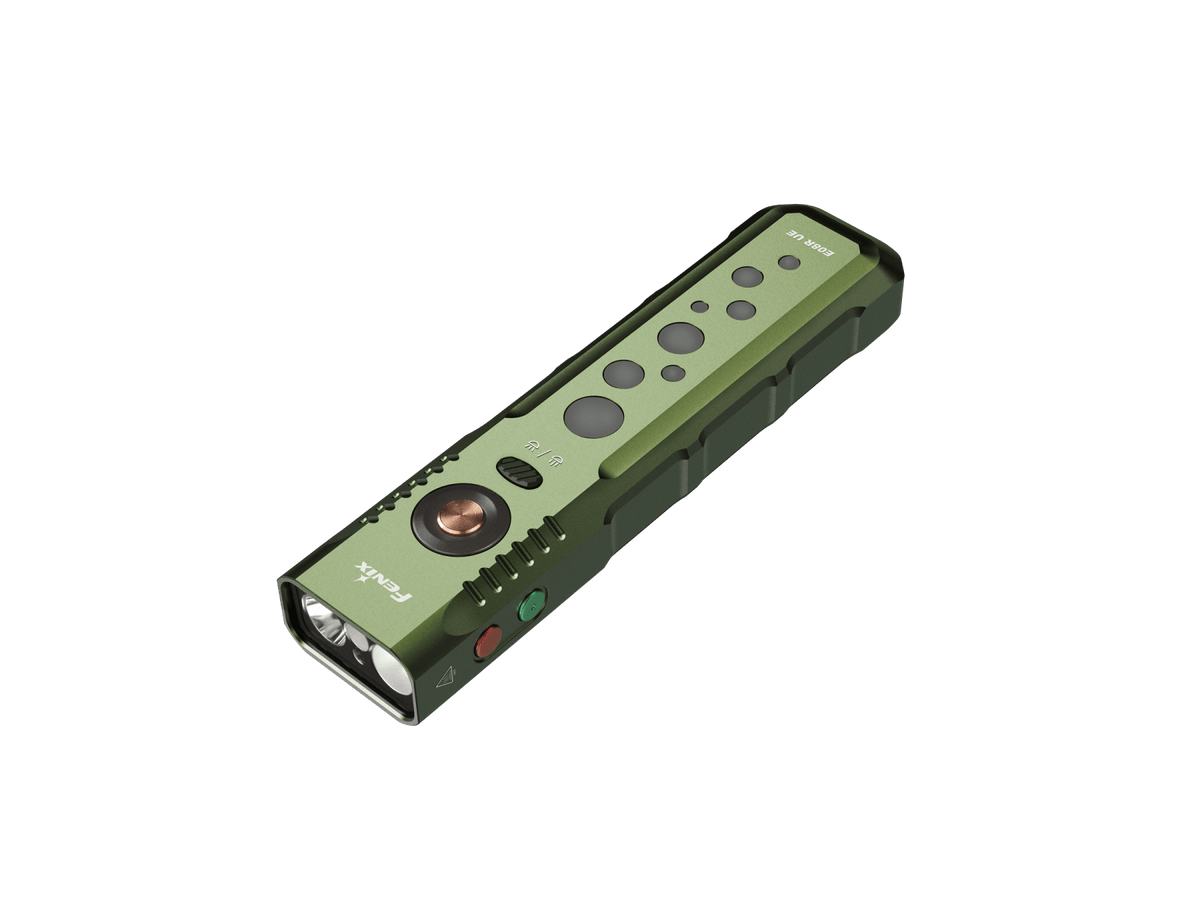 Linterna Fenix E08R UE Multiluz EDC con luz roja y láser verde