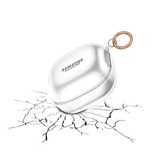 Funda Rígida Flexible Blanca Brillante - Samsung Galaxy Buds Live, Buds Pro y Buds2 Pro